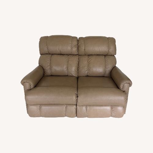 Used La-Z-Boy Natural Leather 2 Seater Recliner Sofa for sale on AptDeco
