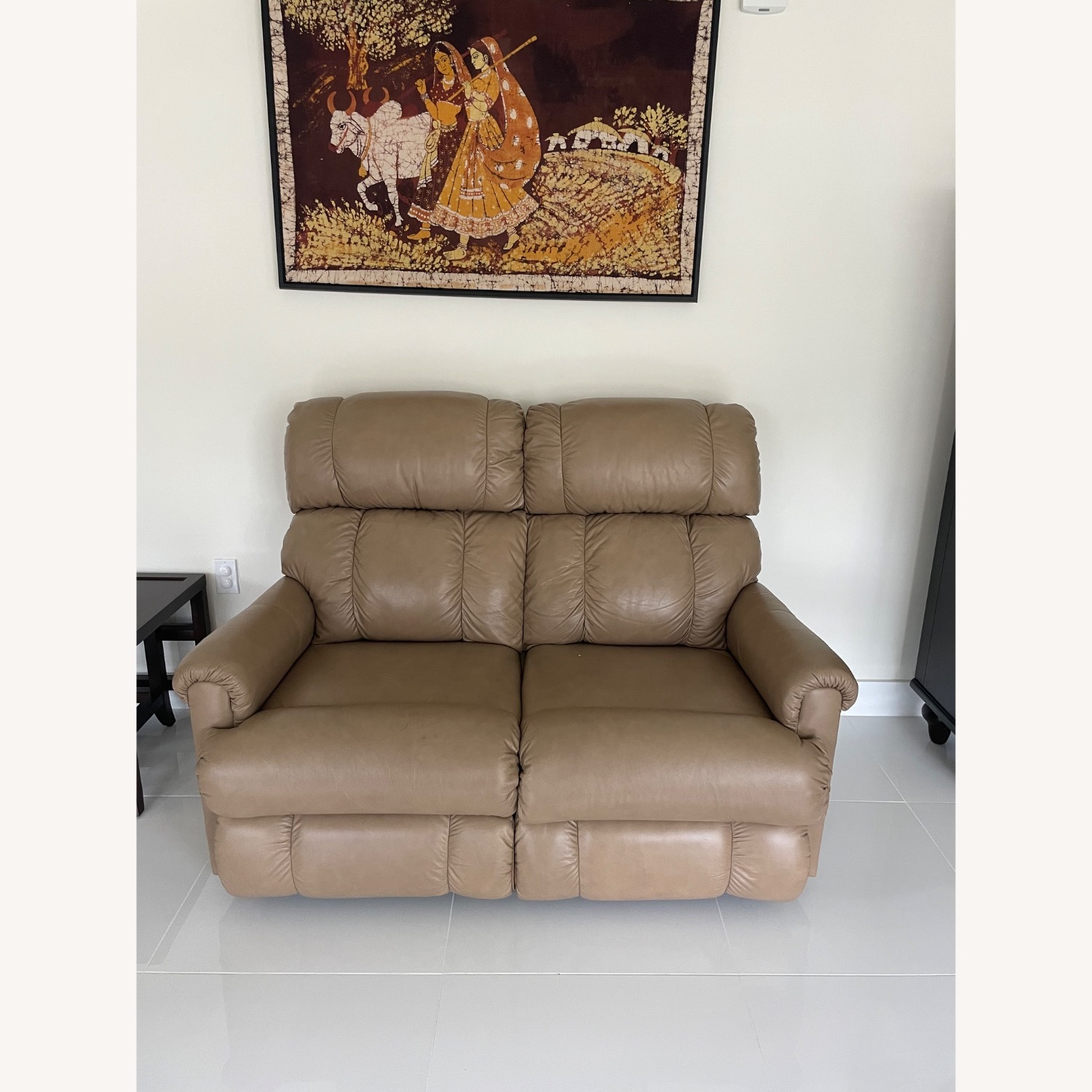 La-Z-Boy Natural Leather 2 Seater Recliner Sofa - image-1