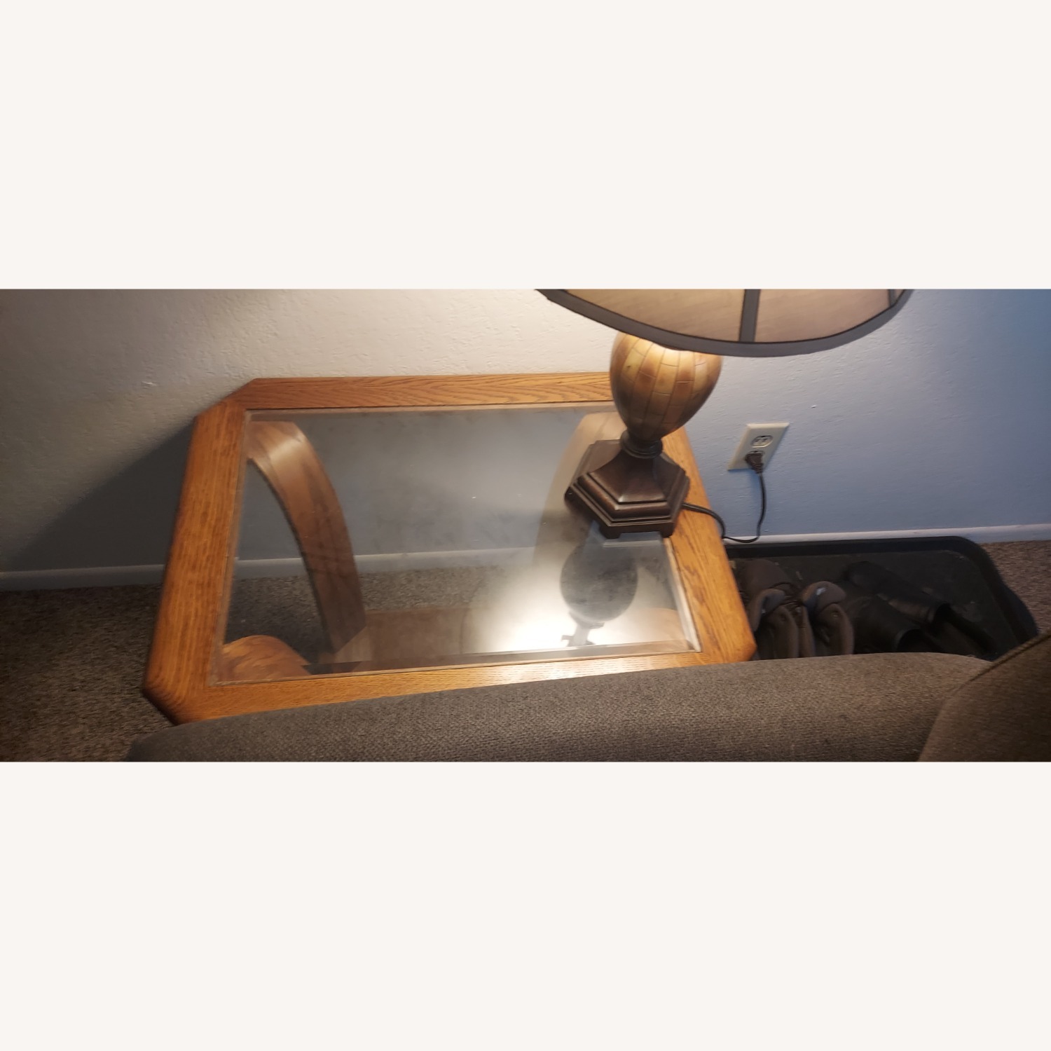 Vintage/Antique Finds Natural Wood Side Table - image-3