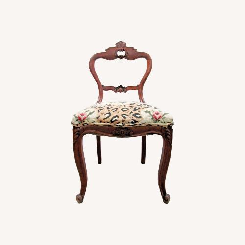 Used Antique Victorian Walnut Balloon Back Side Chair for sale on AptDeco