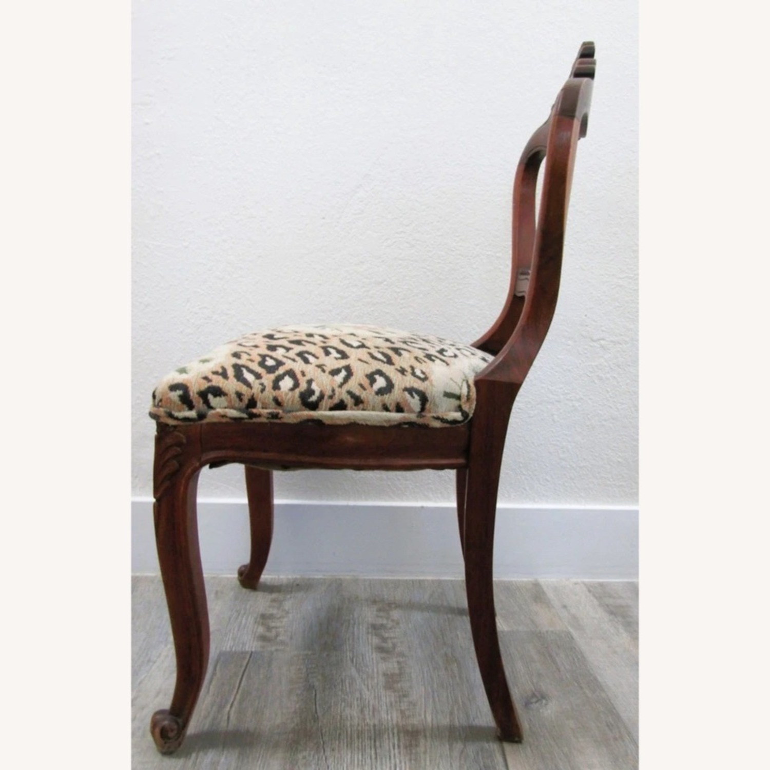 Antique Victorian Walnut Balloon Back Side Chair - image-5