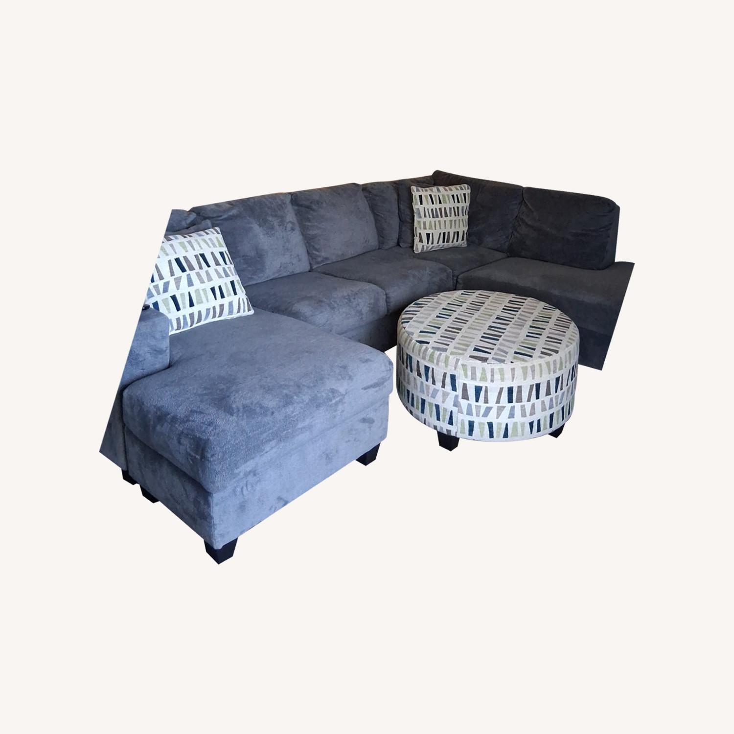 Breeze Sofa Chaise W Lounge & Ottoman - image-9