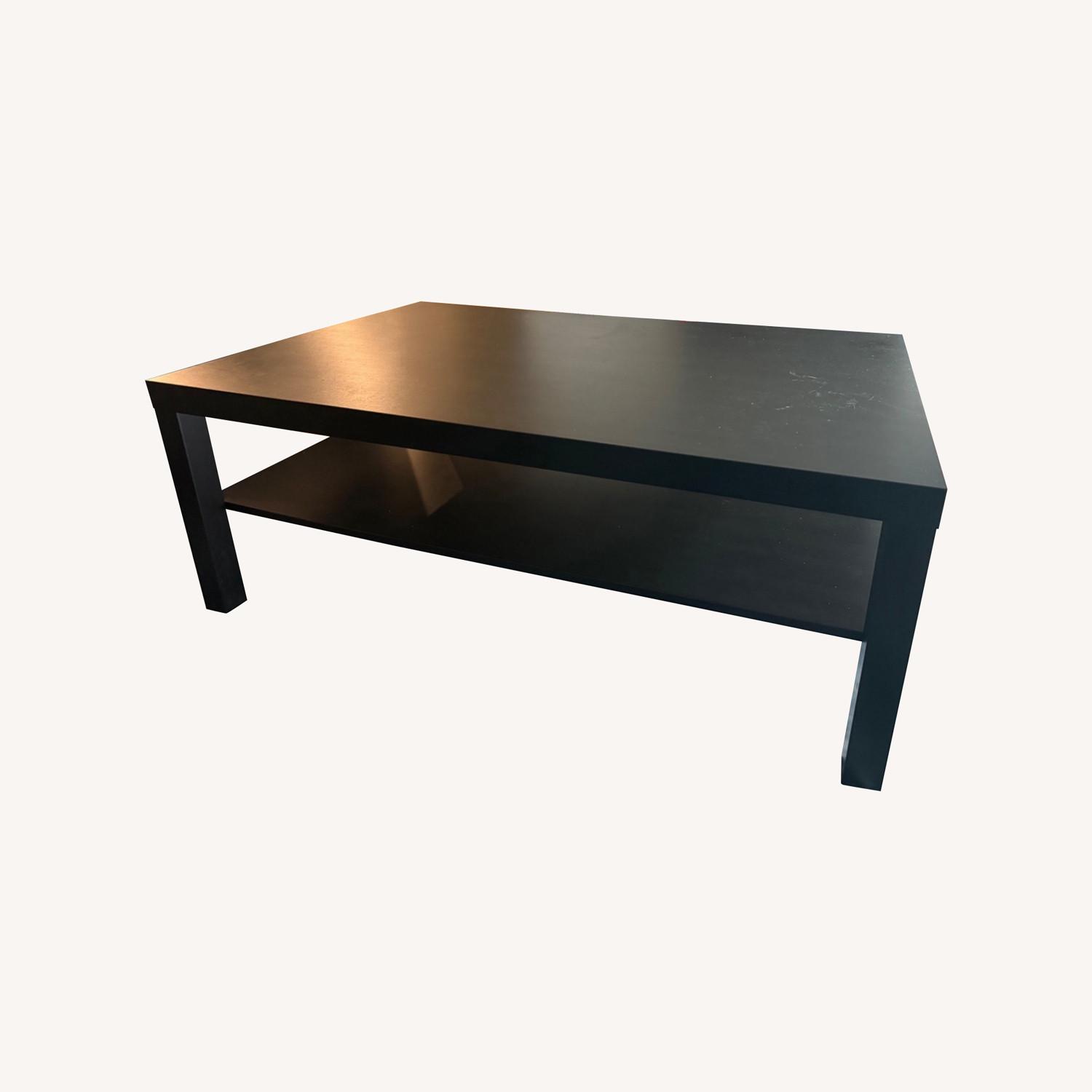 IKEA LACK Black Wood Coffee Table - image-0