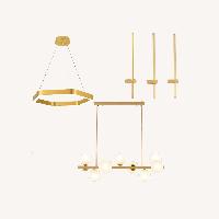 Set of 5 Elegant Gold Lights 