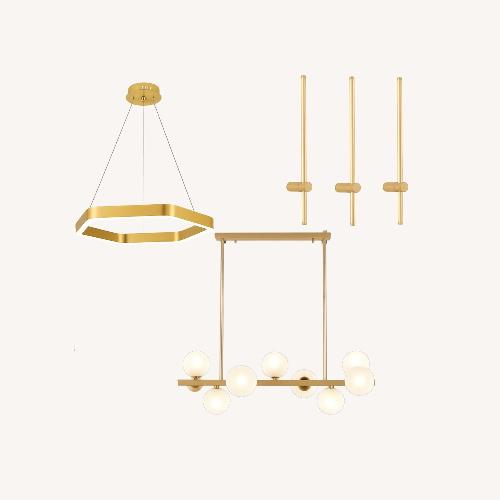 Used Set of 5 Elegant Gold Lights  for sale on AptDeco