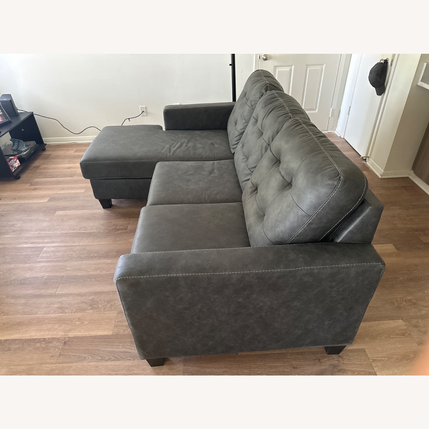 Venaldi Leather Sofa Chaise - image-3