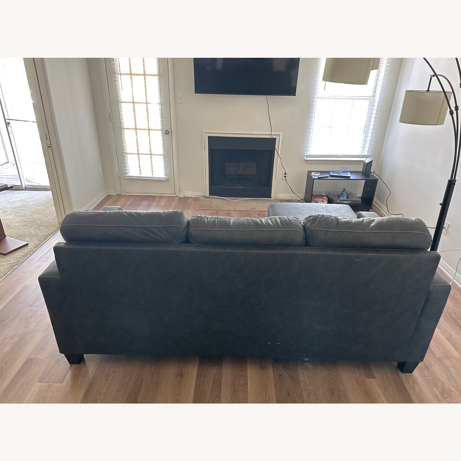 Venaldi Leather Sofa Chaise - image-4