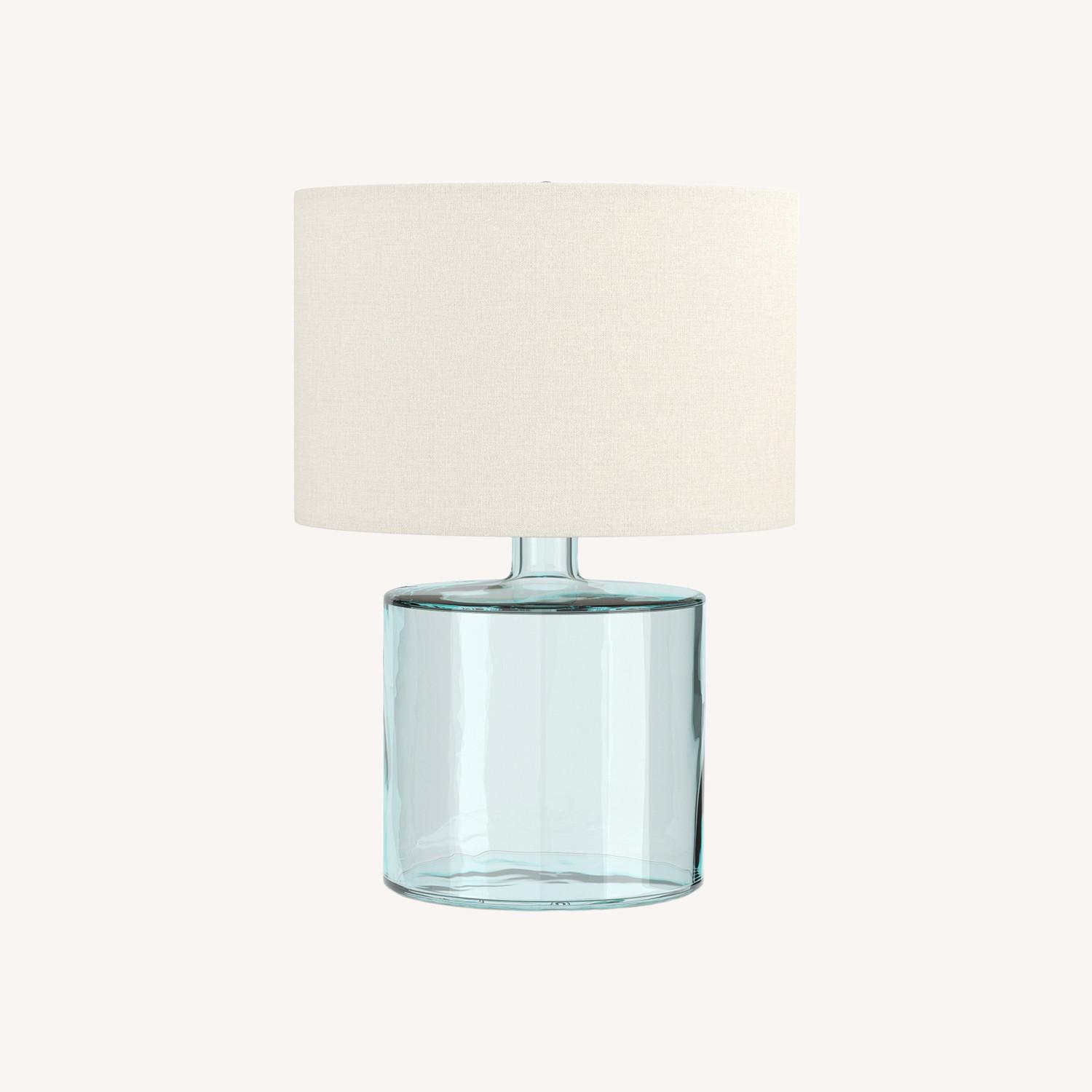 Pottery Barn Mallorca Recycled Glass Table Lamp