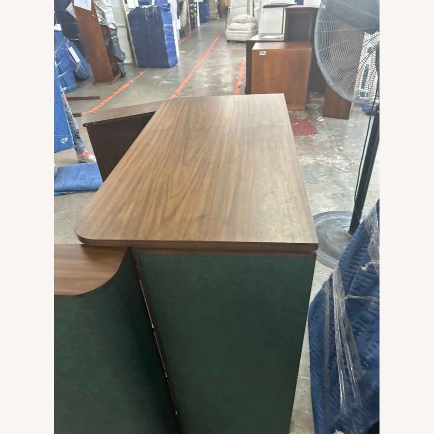 Arhaus Green Wood Bar Cart - image-4