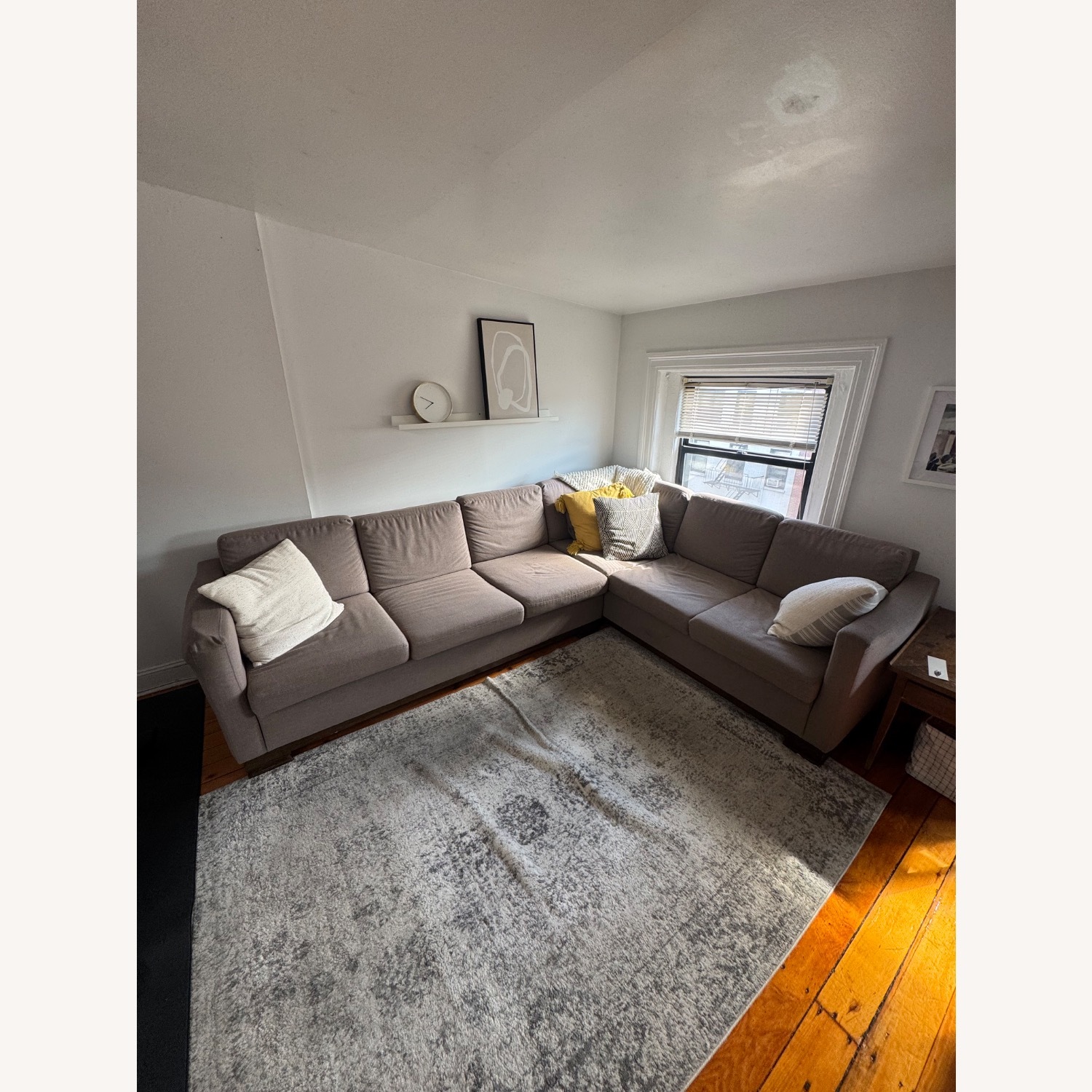 Light Brown Fabric 2 Piece Sectional - image-1