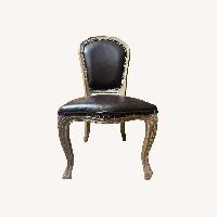 Costsco Dark Brown Leather Dining Chairs