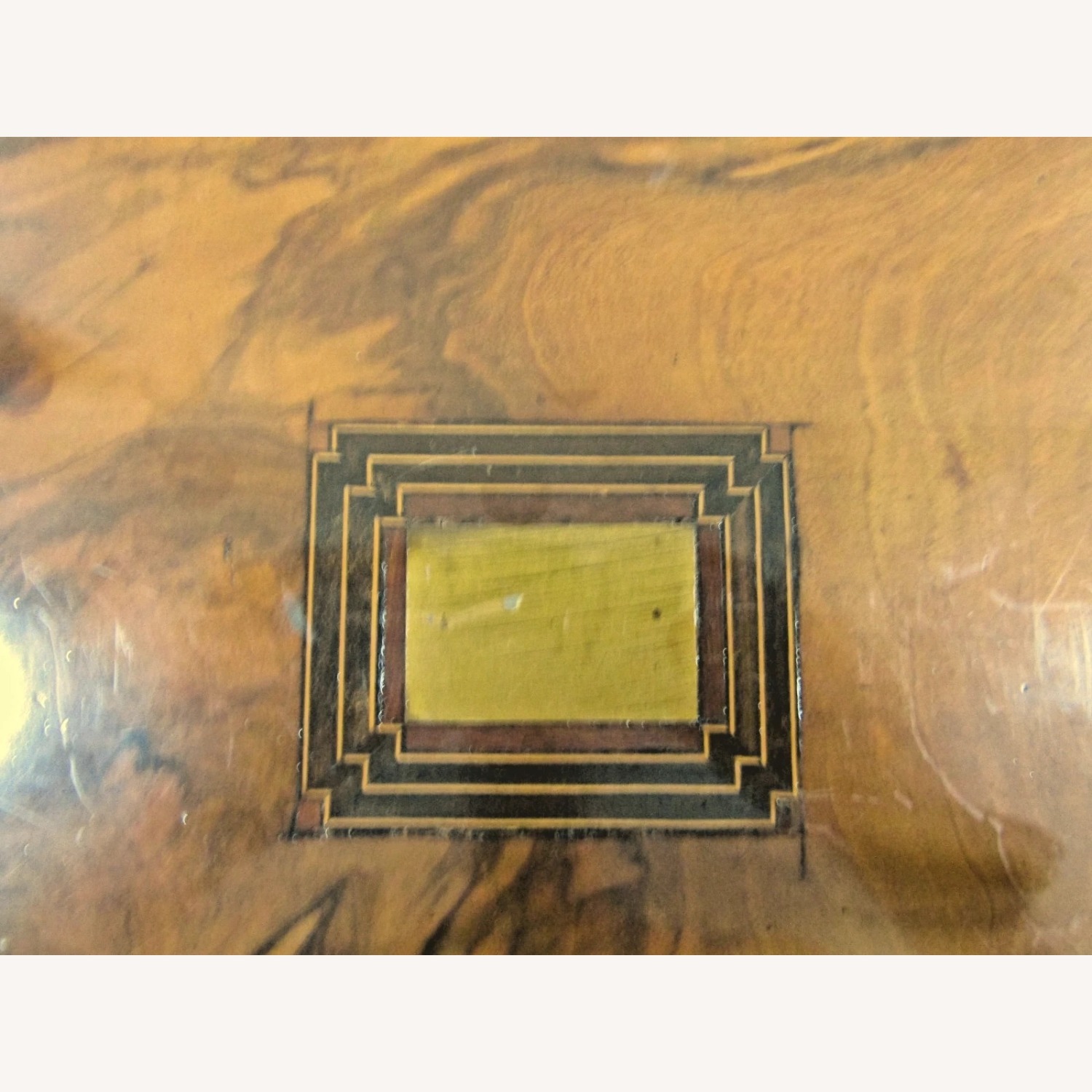 Victorian Walnut Parquetry Inlaid Writing Slope - image-13