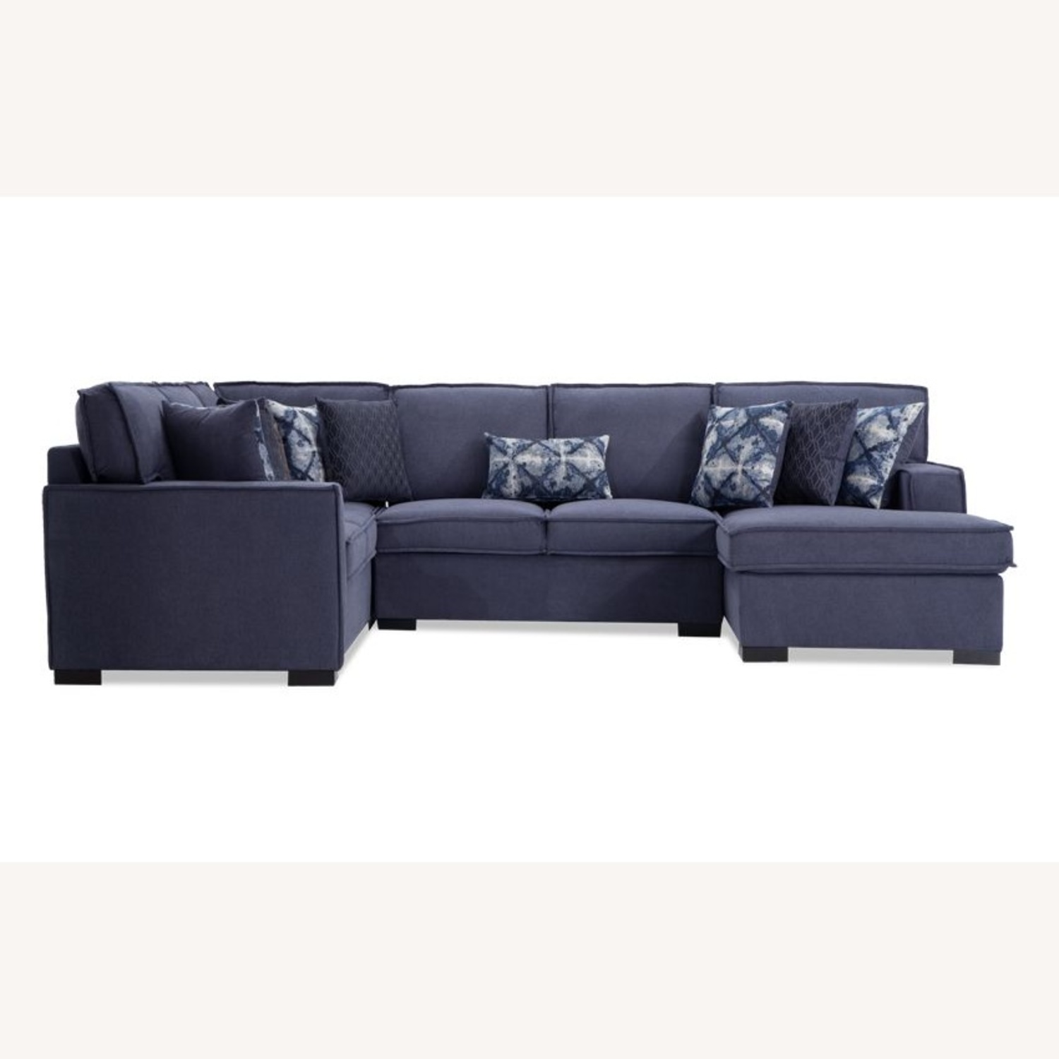 Playscape Blue 4pc Sectional Sleeper Sofa - image-6