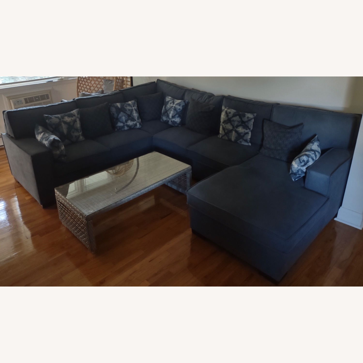 Playscape Blue 4pc Sectional Sleeper Sofa - image-5