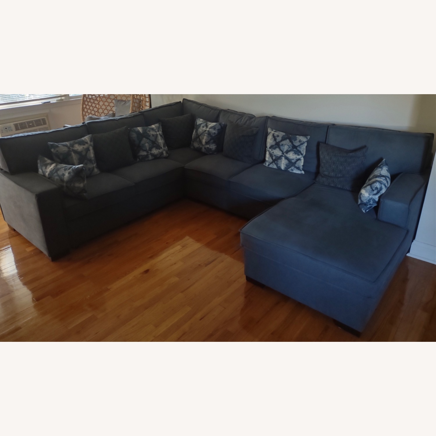 Playscape Blue 4pc Sectional Sleeper Sofa - image-1