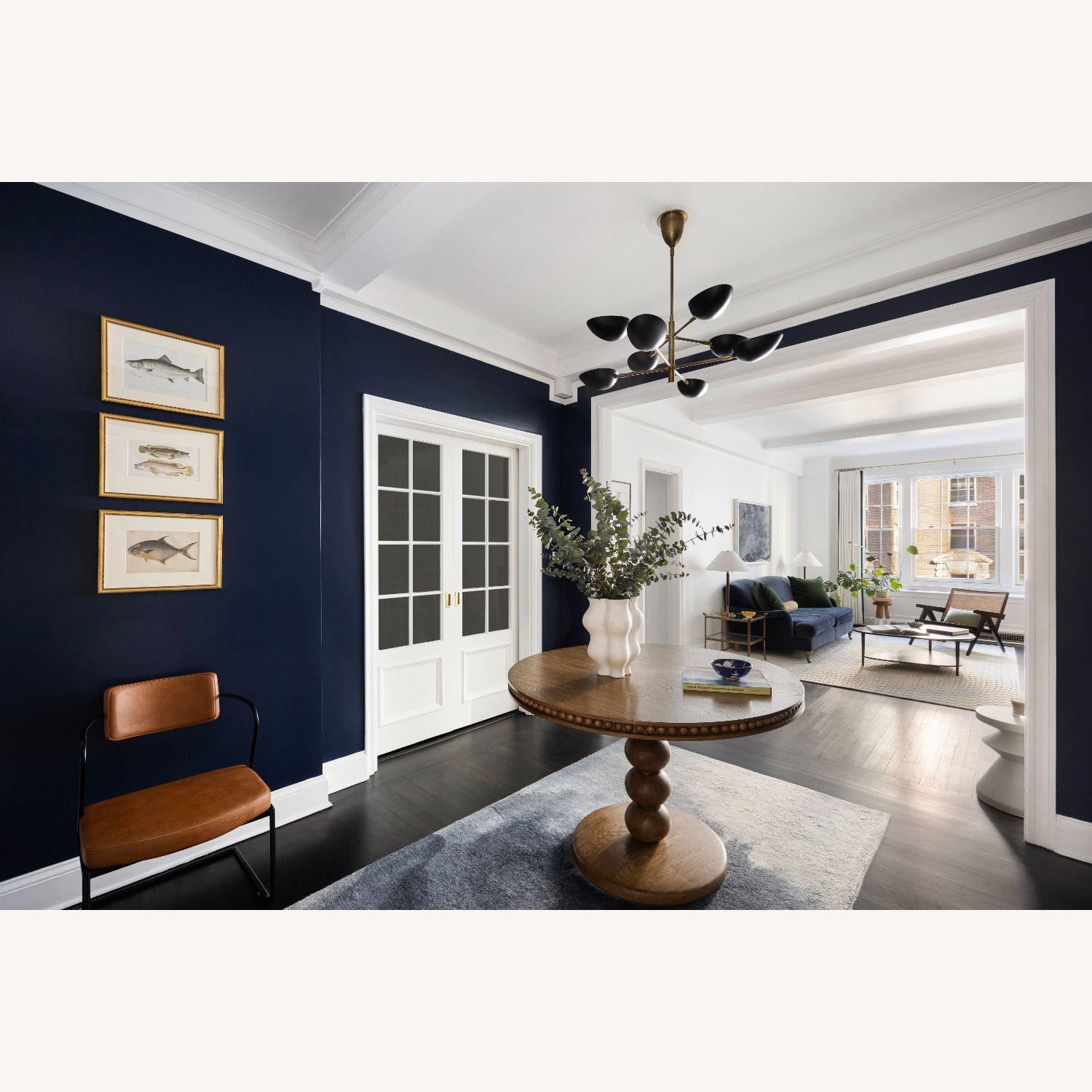 CB2 Wash Blue Watercolor Rug 5' x 8' - image-2