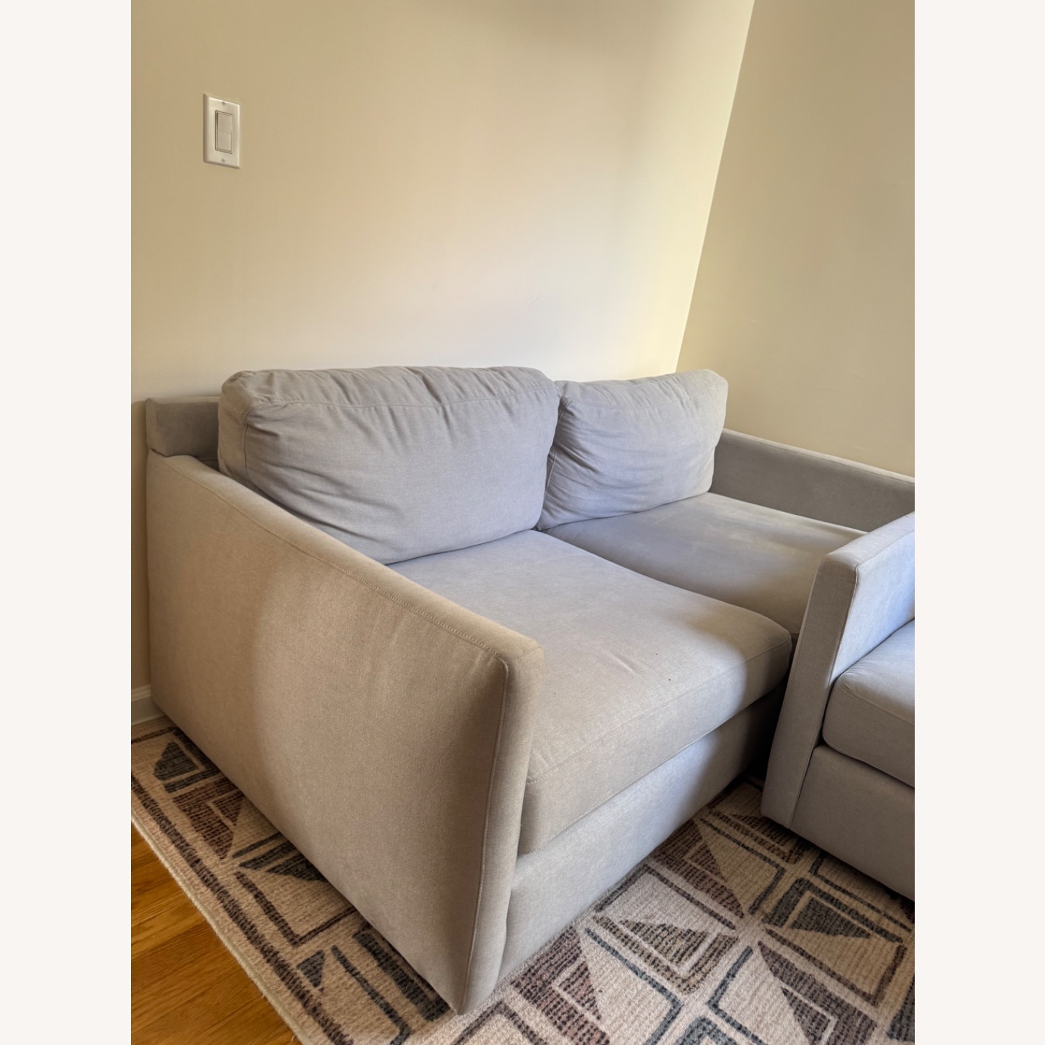 Pottery Barn Pacifica Light Gray Fabric 2 Piece Sectional - image-1