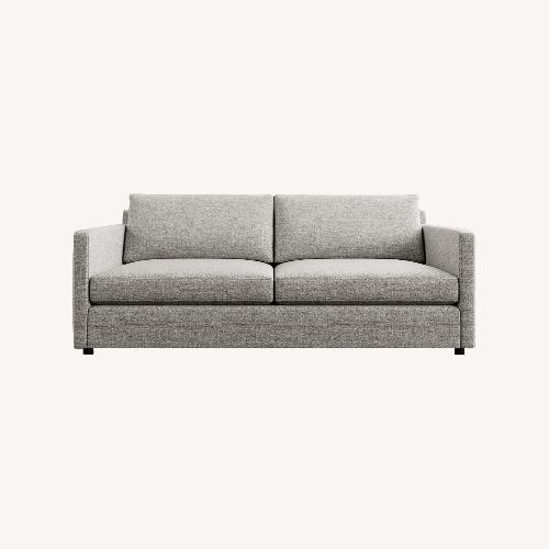 Used Pottery Barn Pacifica Light Gray Fabric 2 Piece Sectional for sale on AptDeco