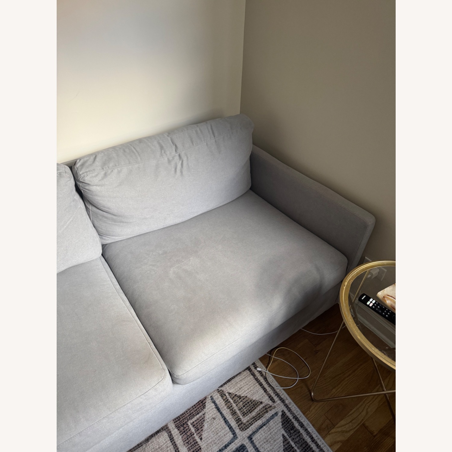 Pottery Barn Pacifica Light Gray Fabric 2 Piece Sectional - image-4