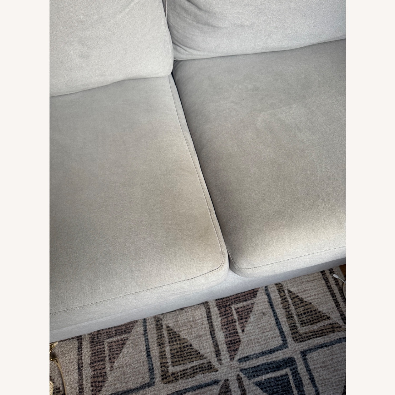 Pottery Barn Pacifica Light Gray Fabric 2 Piece Sectional - image-3