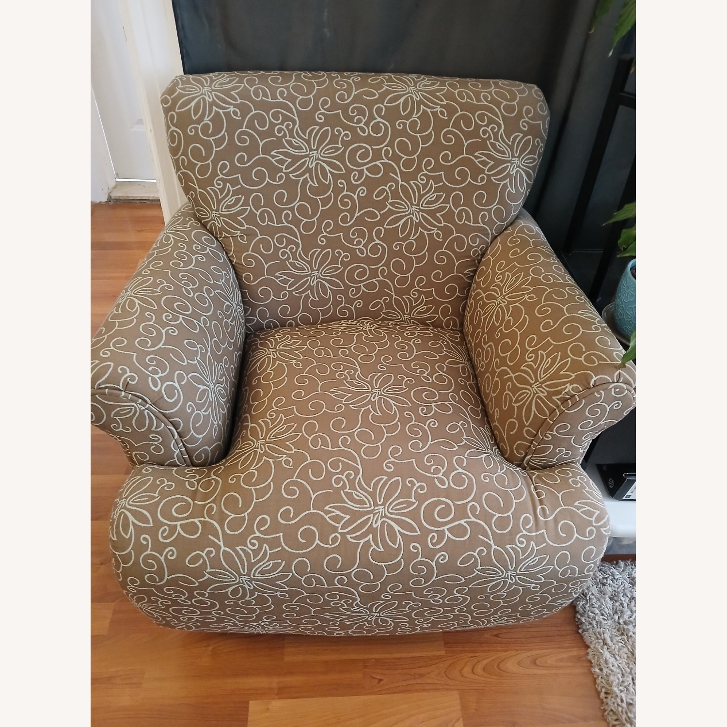 Overstock Fabric Armchair - image-1