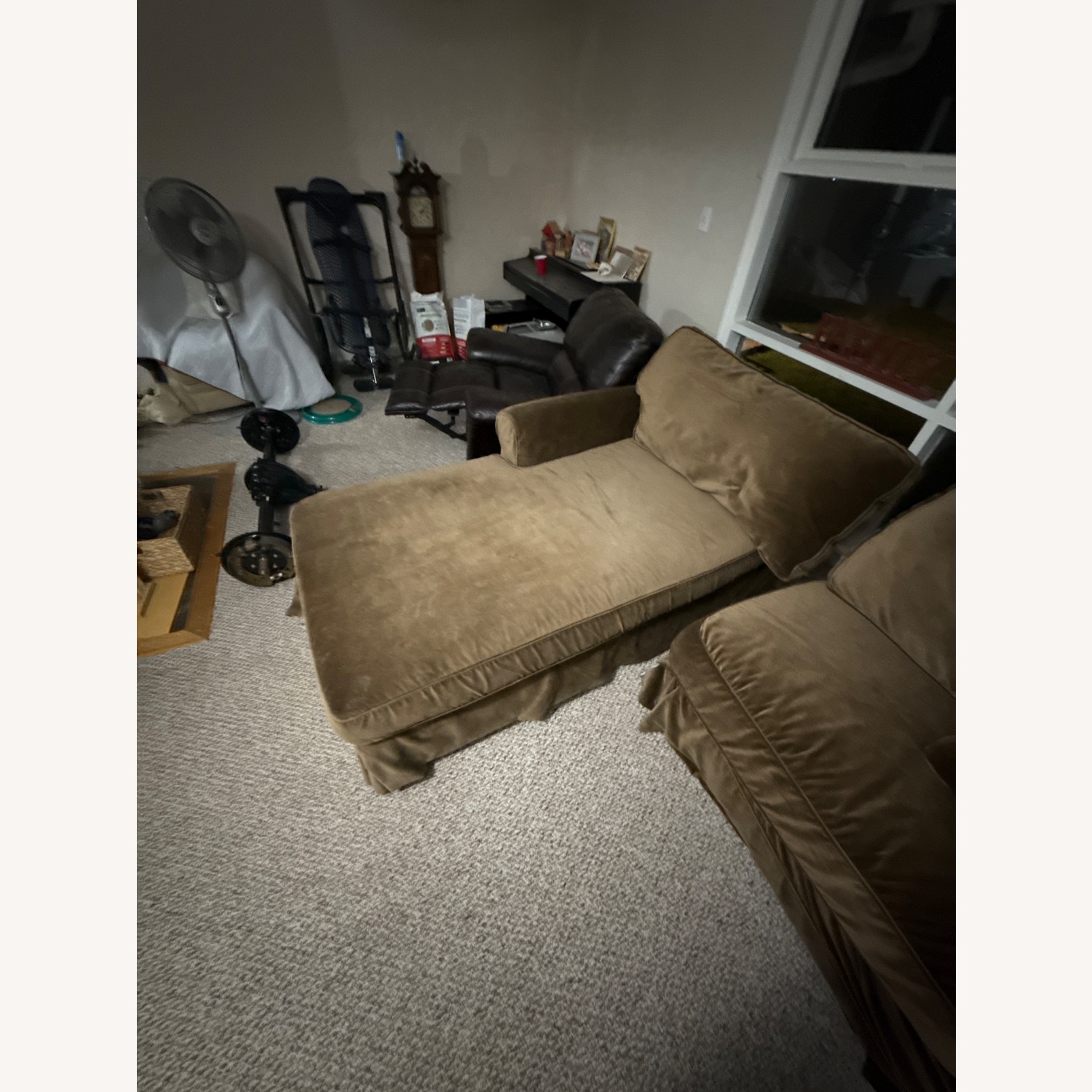 Lee Industries Dark Brown 2 Piece Sectional - image-3