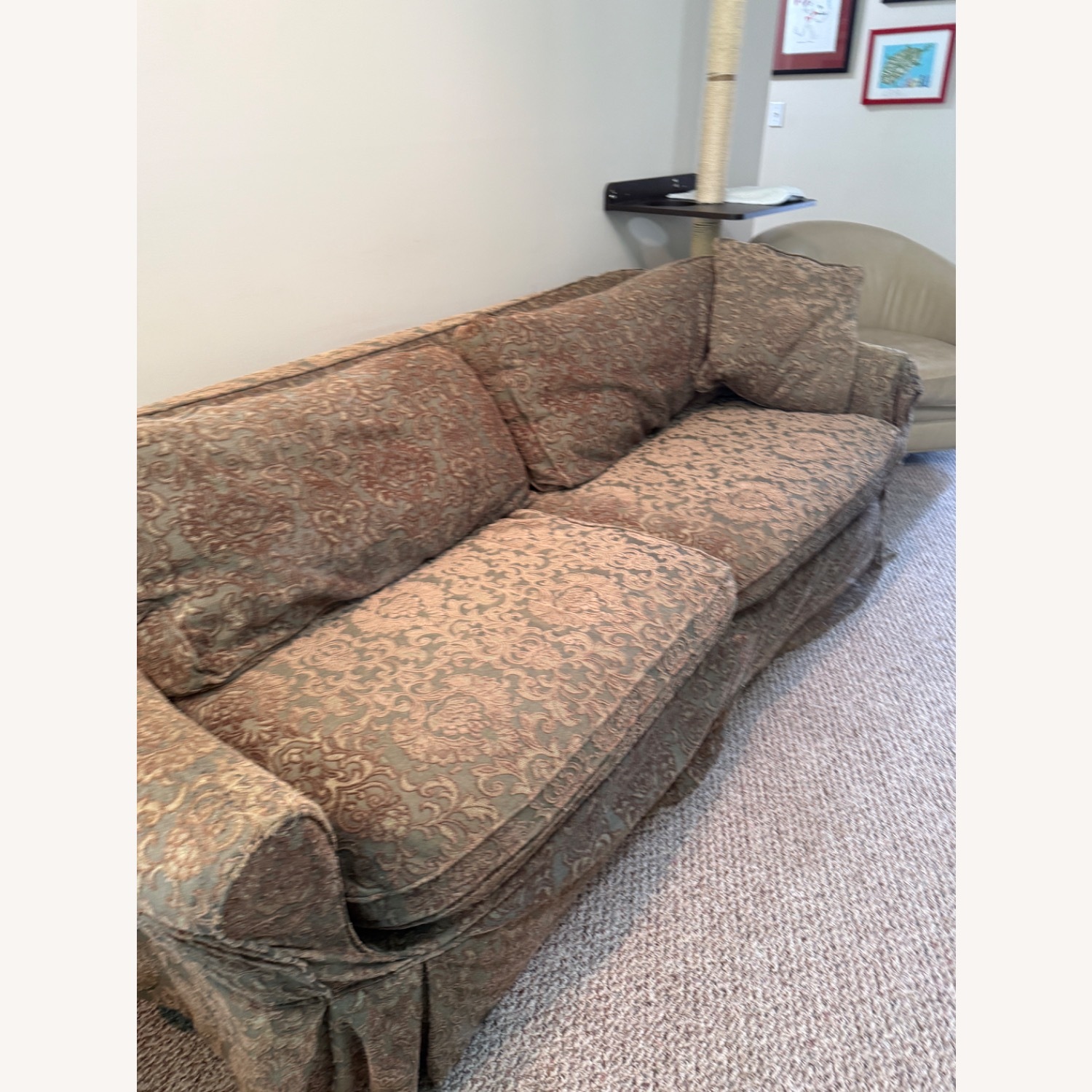 Lee Industries Green Fabric 3+ Seater Sofa - image-1