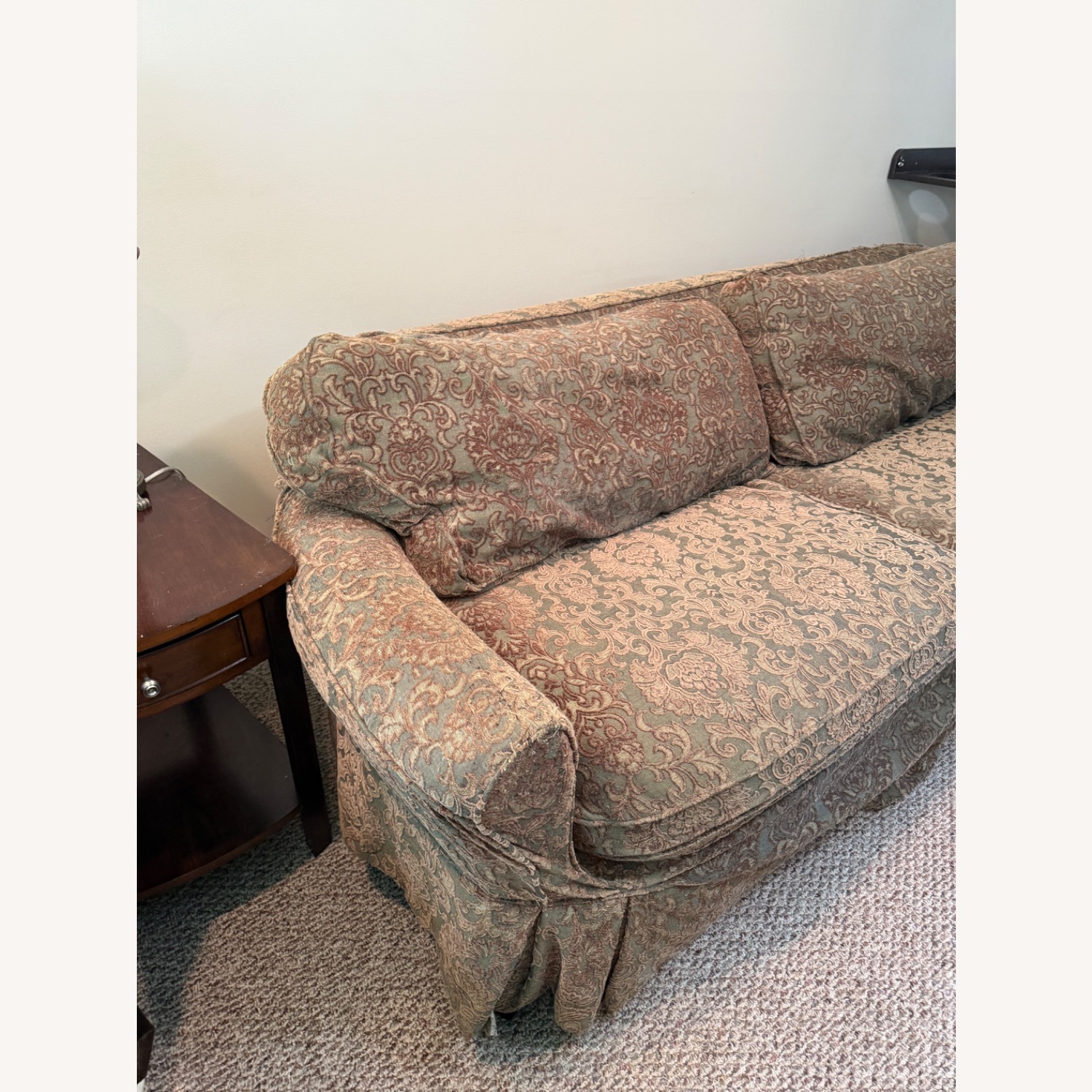 Lee Industries Green Fabric 3+ Seater Sofa - image-4