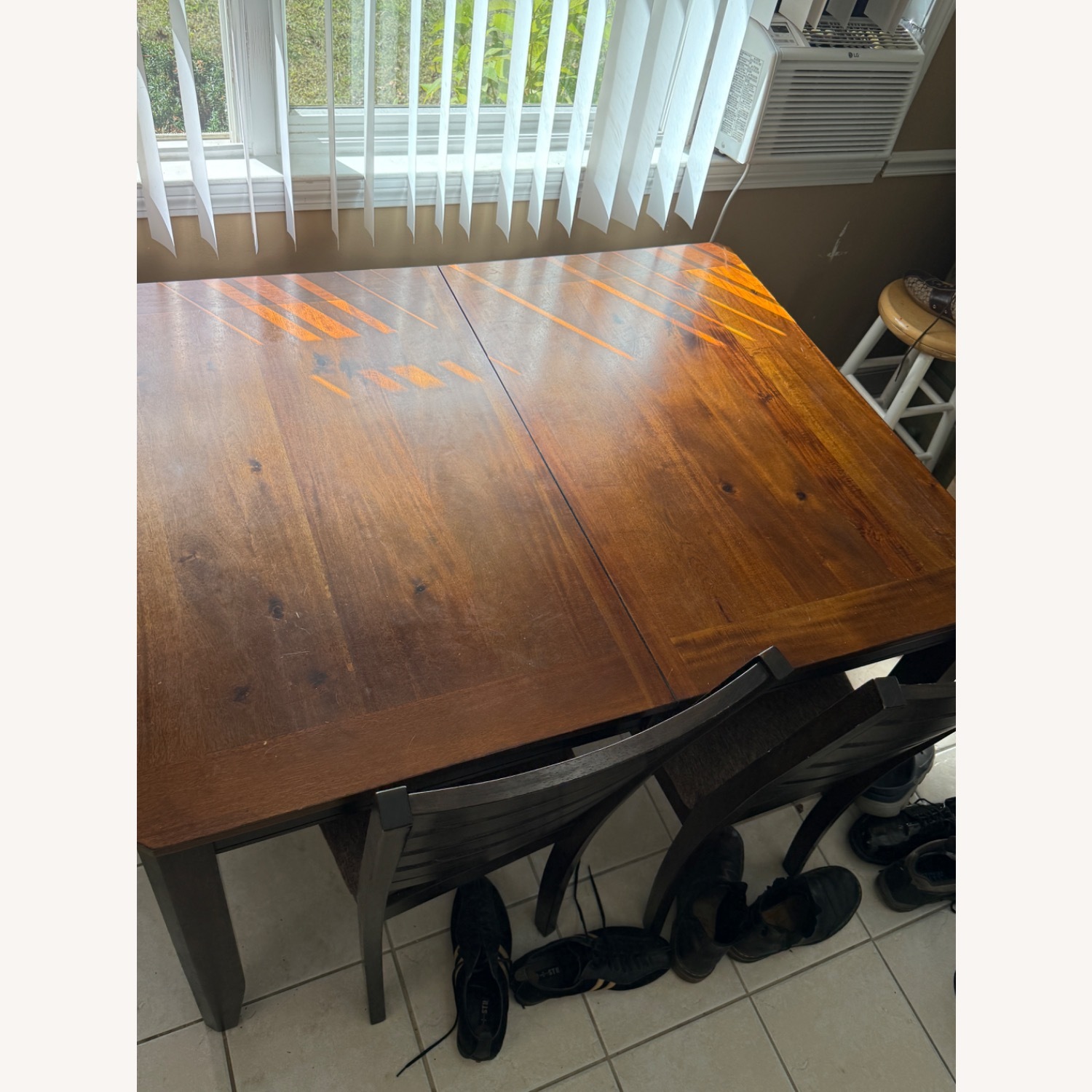 Bob's Discount Furniture Dark Brown Dining Table - image-2