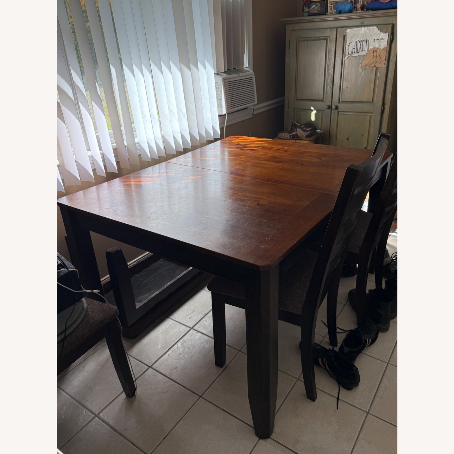 Bob's Discount Furniture Dark Brown Dining Table - image-3