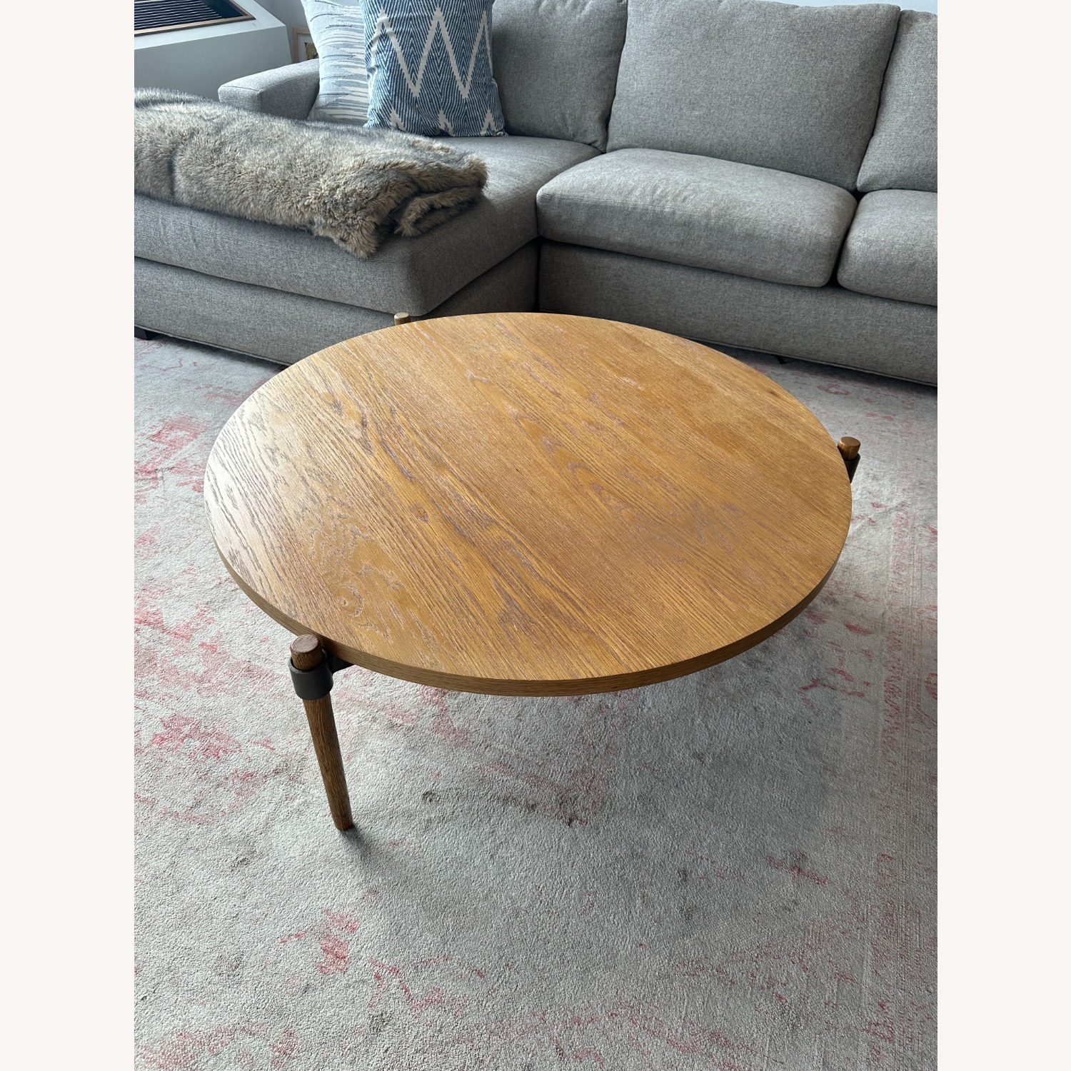 Burke Décor 39" Oak Coffee Table - image-1