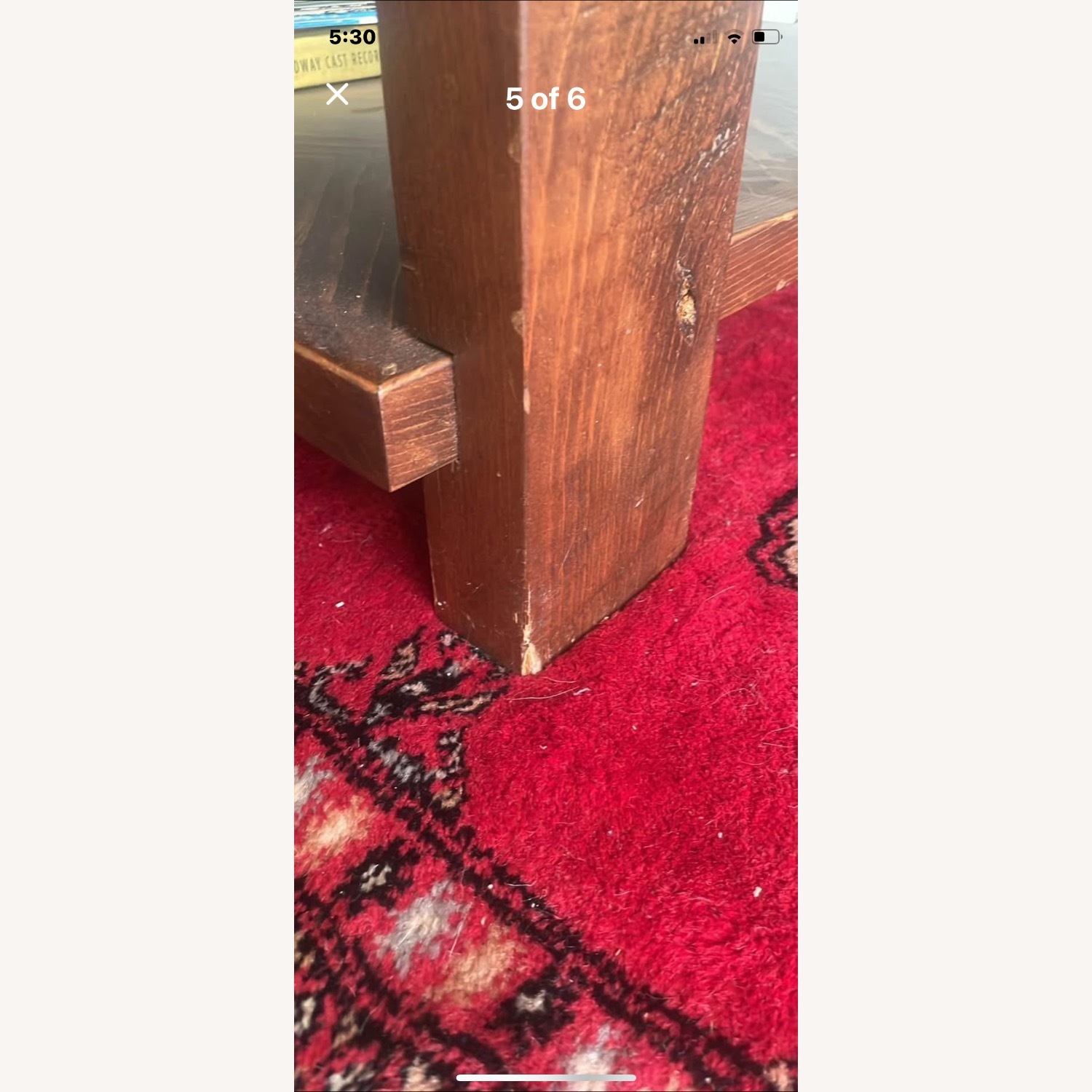 Fama Creations Handmade Natural Wood Coffee Table - image-4