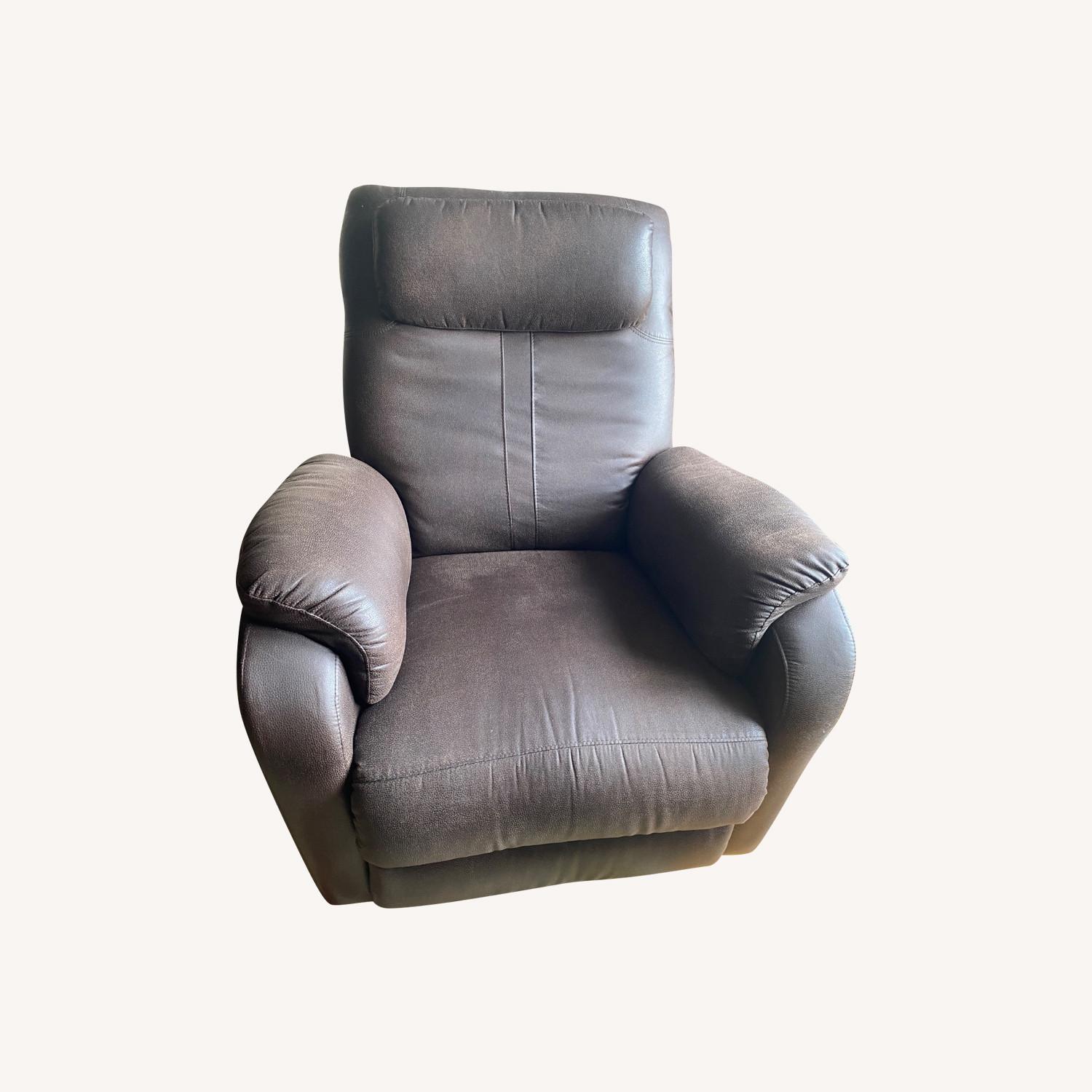 Raymour & Flanigan Dark Brown Recliner - image-0