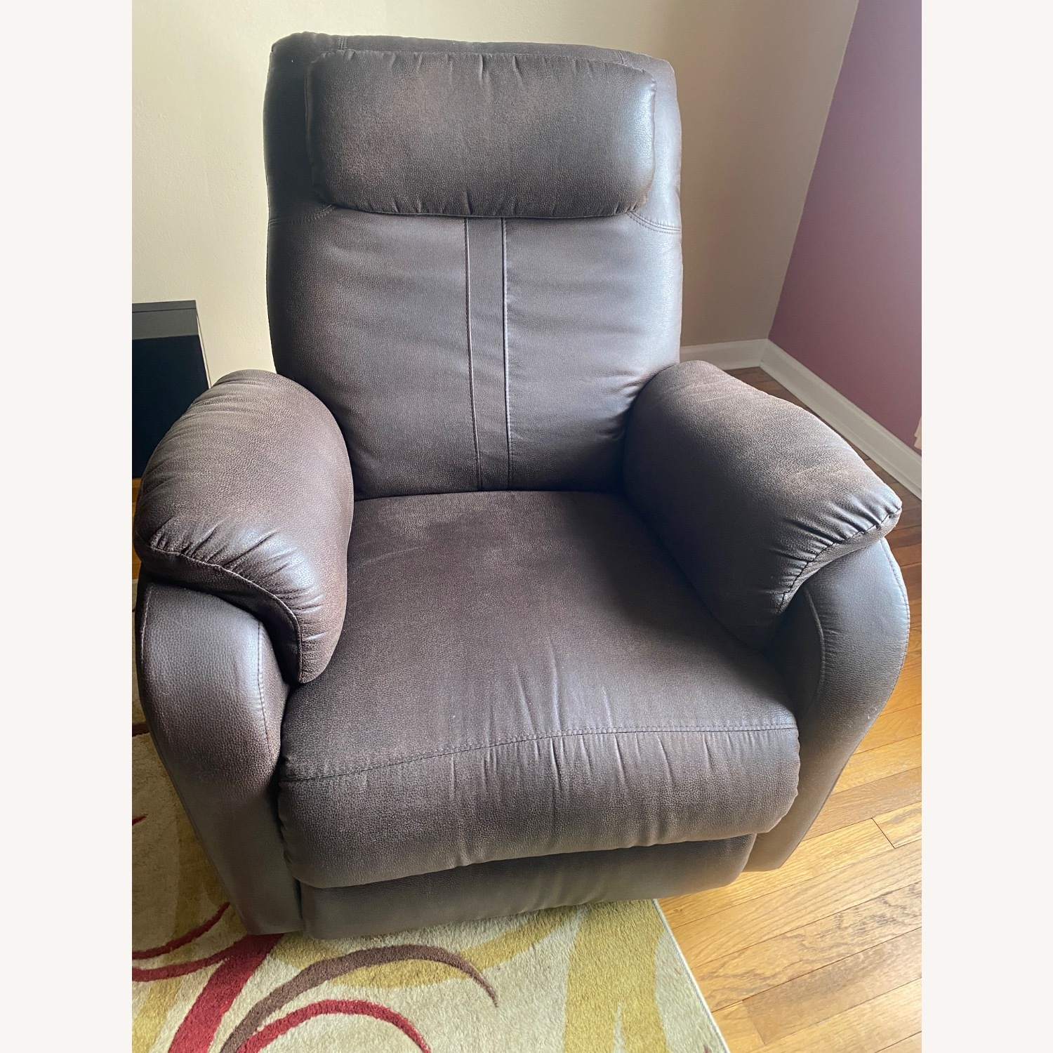 Raymour & Flanigan Dark Brown Recliner - image-1