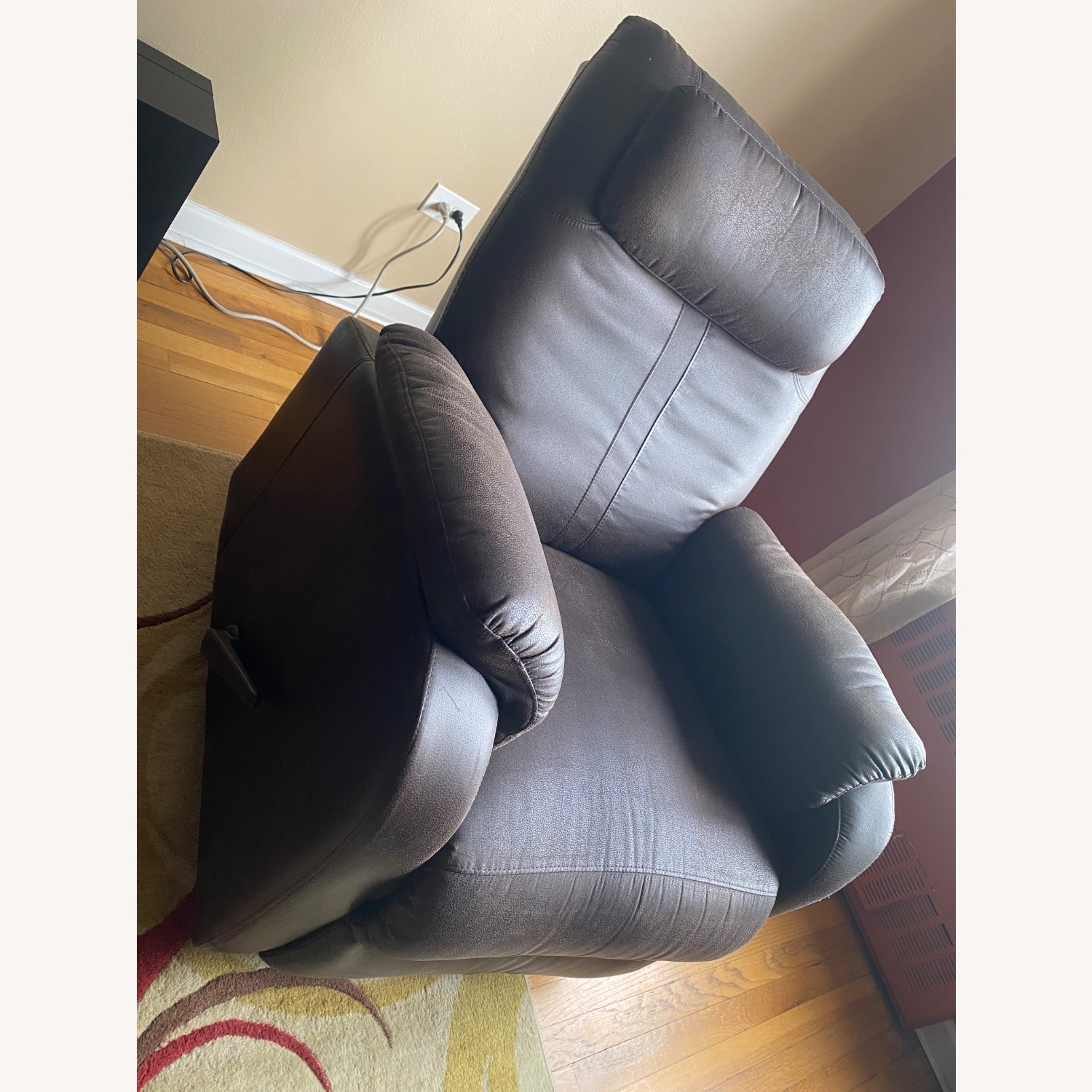 Raymour & Flanigan Dark Brown Recliner - image-3