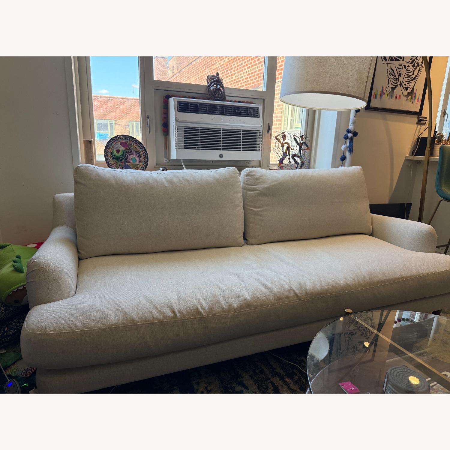 West Elm Ives White Fabric 3+ Seater Sofa - image-2