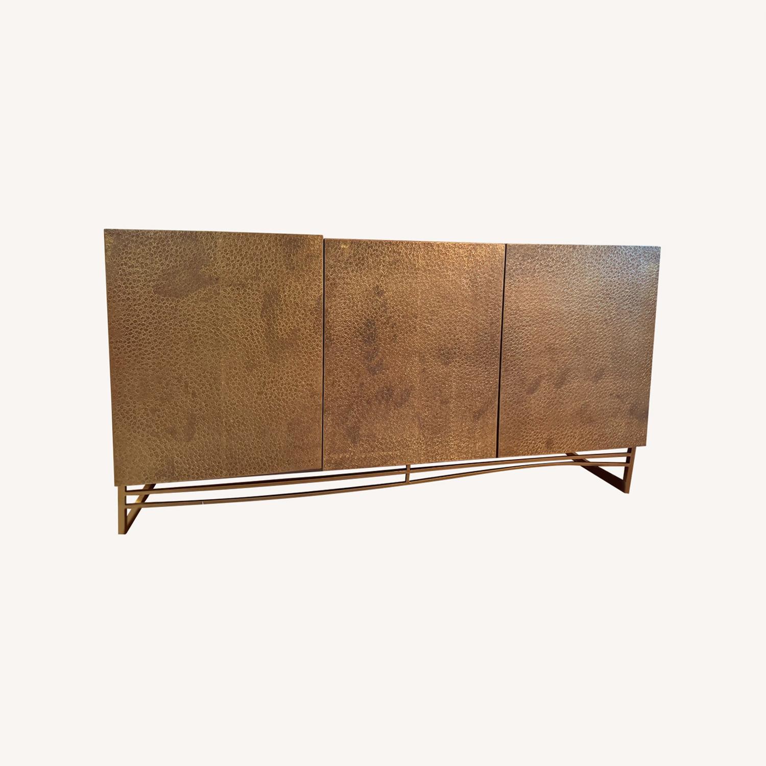 Hooker Furniture Corporation Gold Metal Sideboard - image-0
