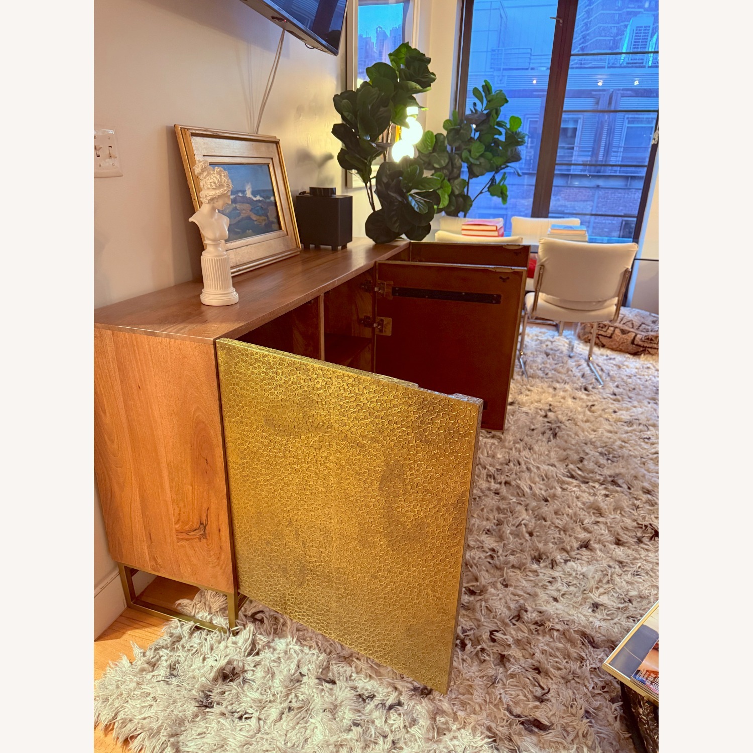 Hooker Furniture Corporation Gold Metal Sideboard - image-5