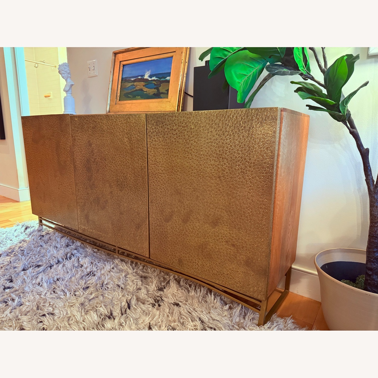 Hooker Furniture Corporation Gold Metal Sideboard - image-3