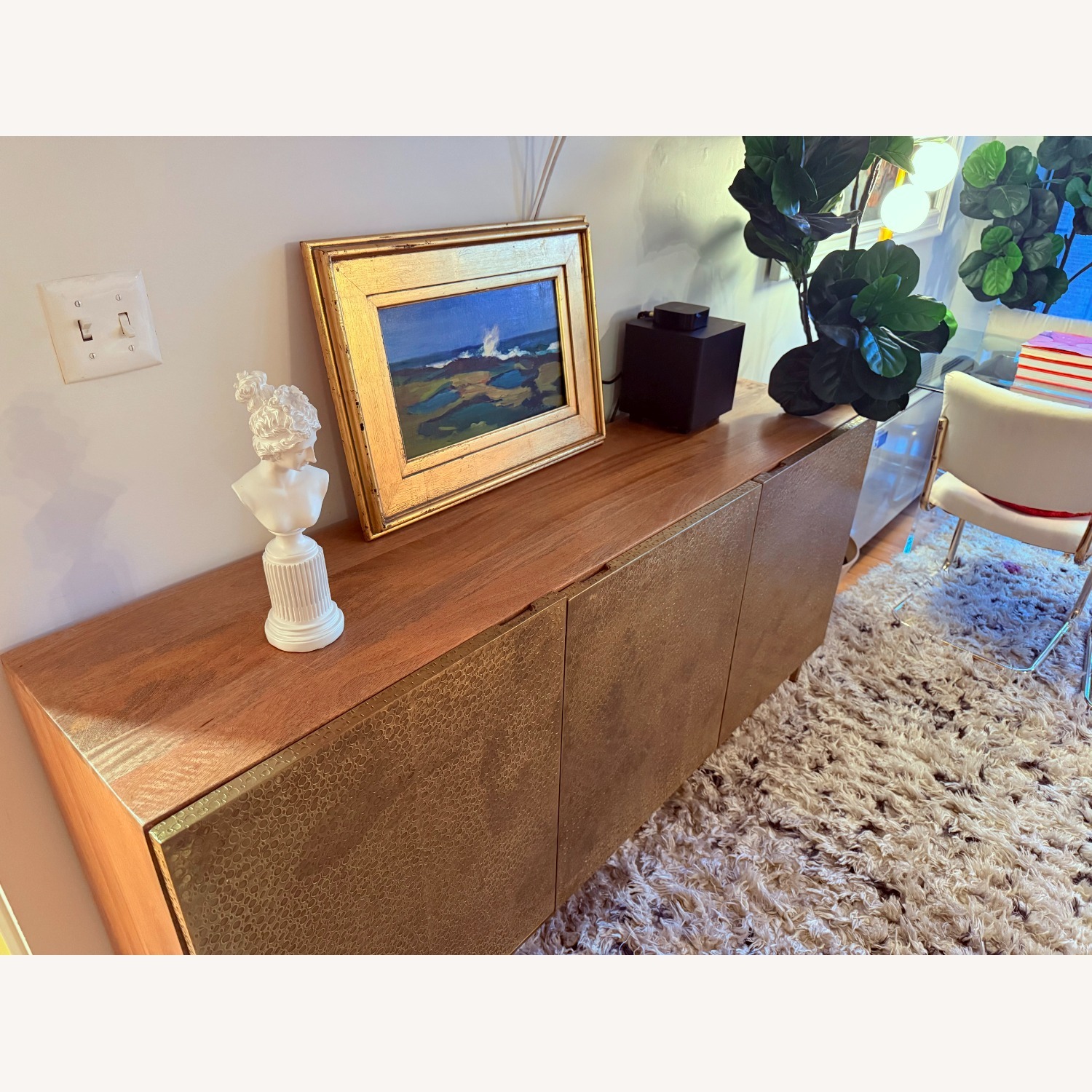 Hooker Furniture Corporation Gold Metal Sideboard - image-2