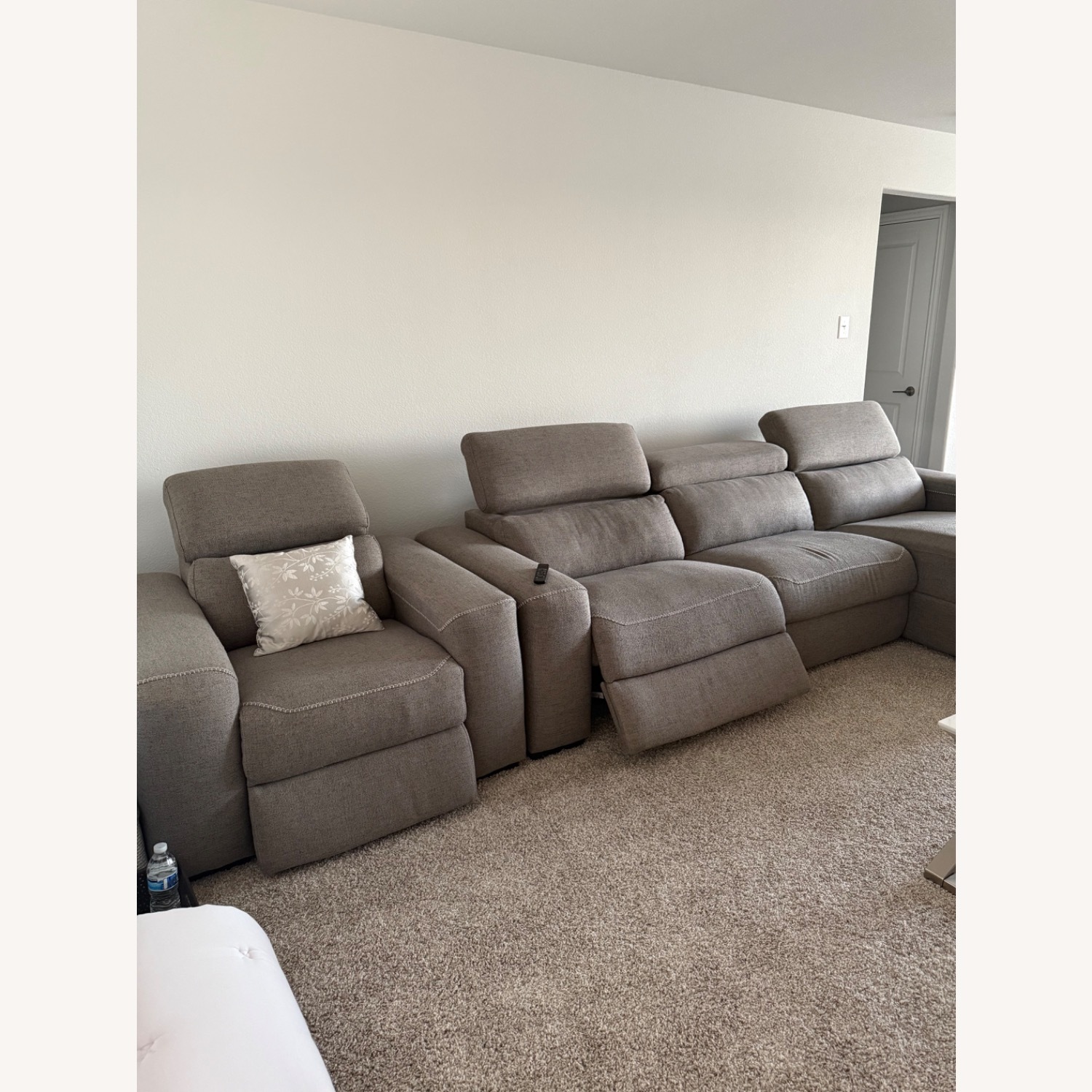 3 Piece Sofa with Recliner - image-1