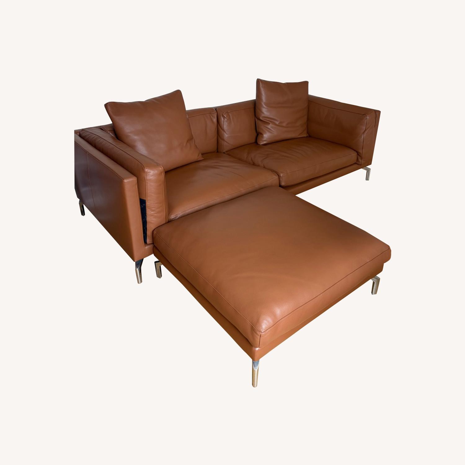 Design Within Reach Como 92" Sofa and Ottoman - image-0