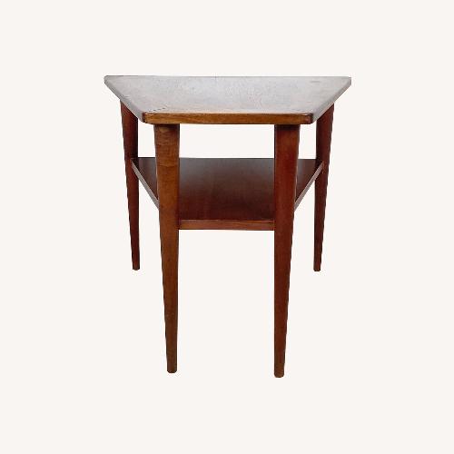 Used Vintage Two Tier Teak Side Table for sale on AptDeco