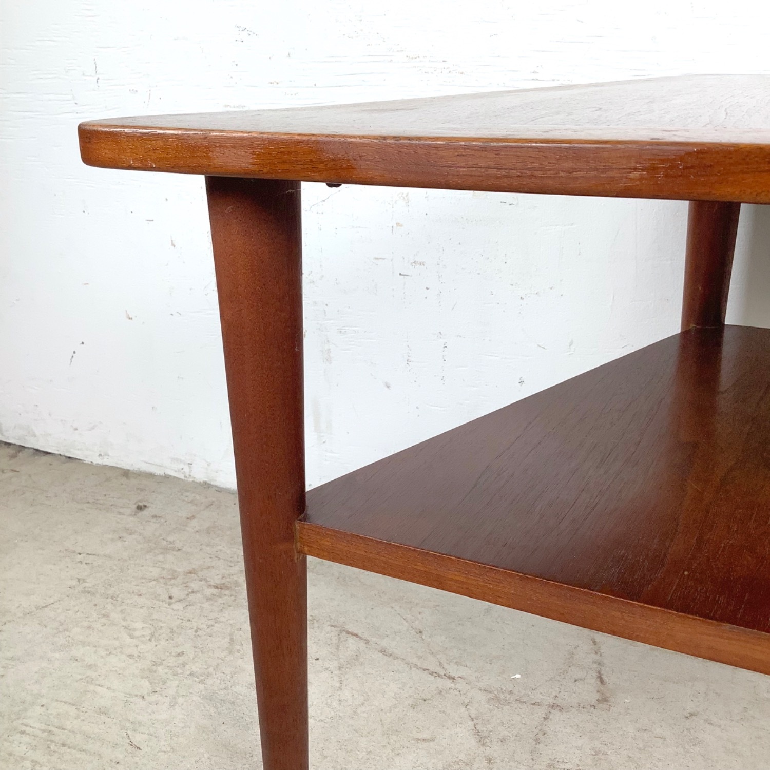 Vintage Two Tier Teak Side Table - image-11