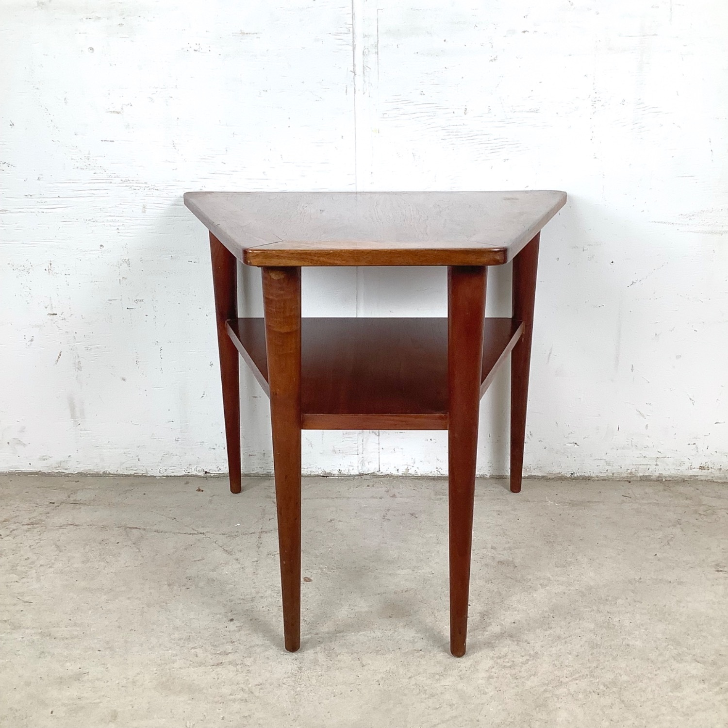 Vintage Two Tier Teak Side Table - image-2