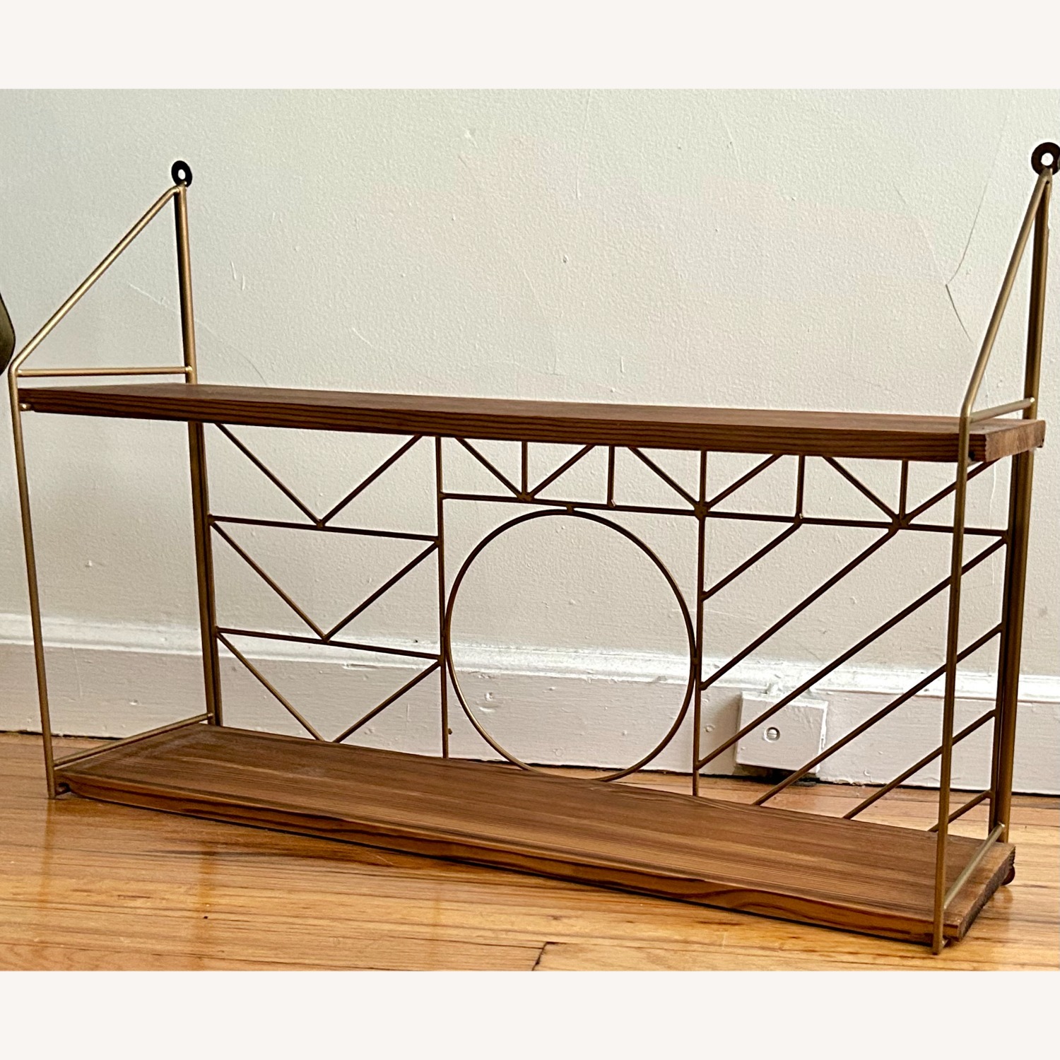 Decorative 2-Tier Wood Wall Shelf - image-3