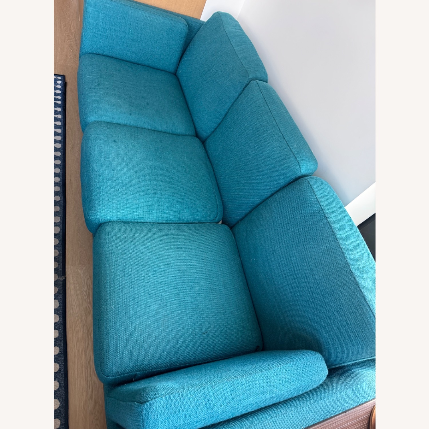 Article Ceni Blue Fabric 3+ Seater Sofa - image-2