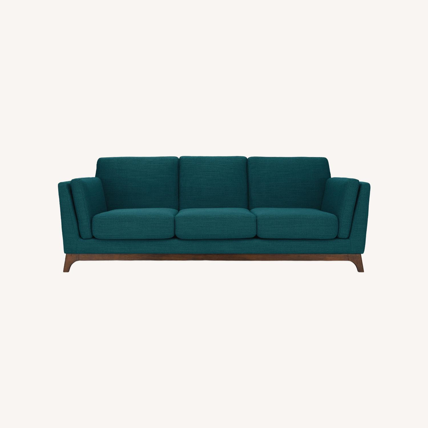 Article Ceni Blue Fabric 3+ Seater Sofa - image-0