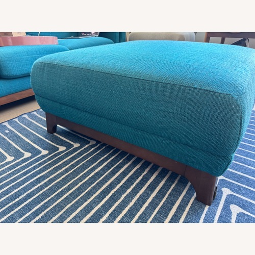 Used Article Ceni Blue Lagoon Ottoman for sale on AptDeco