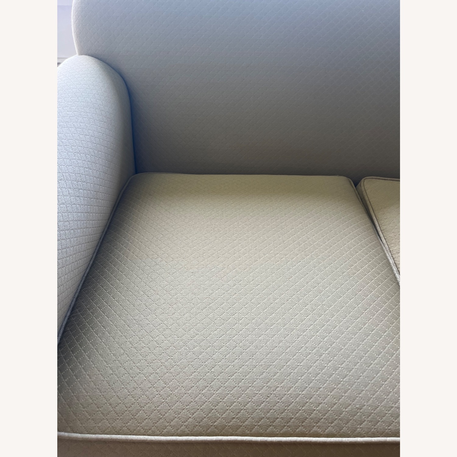 Ethan Allen Green Polyester 3+ Seater Sofa - image-5